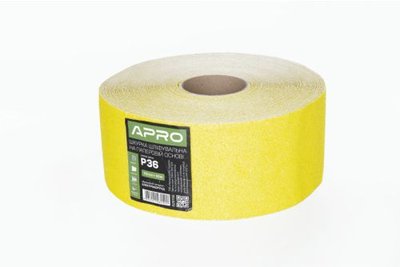 Папір шліфувальний APRO P80 115мм*50м рулон (паперова основа) 8452 фото