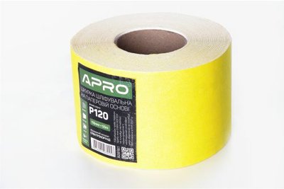 Бумага шлифовальная APRO P180 115мм*50м рулон (бумажная основа) 8456 фото