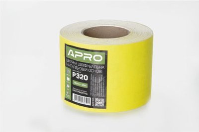 Папір шліфувальний APRO P320 115мм*50м рулон (паперова основа) 8459 фото