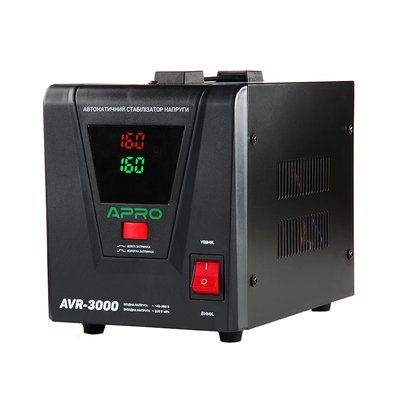 Стабілізатор напруги релейний AVR-3000, 2400Вт APRO 852023 фото