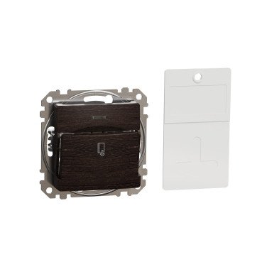 Картковий вимикач 10 А, венге Sedna Design & Elements SDD181121 фото