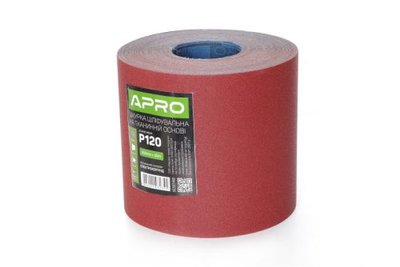Бумага шлифовальная APRO P120 рулон 200мм*50м (тканевая основа) 8443 фото